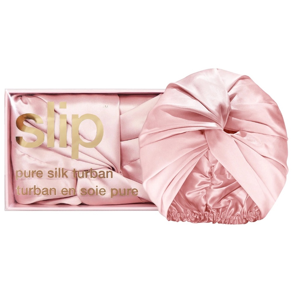 SLIP 100% SILK HAIR TURBAN - PINK